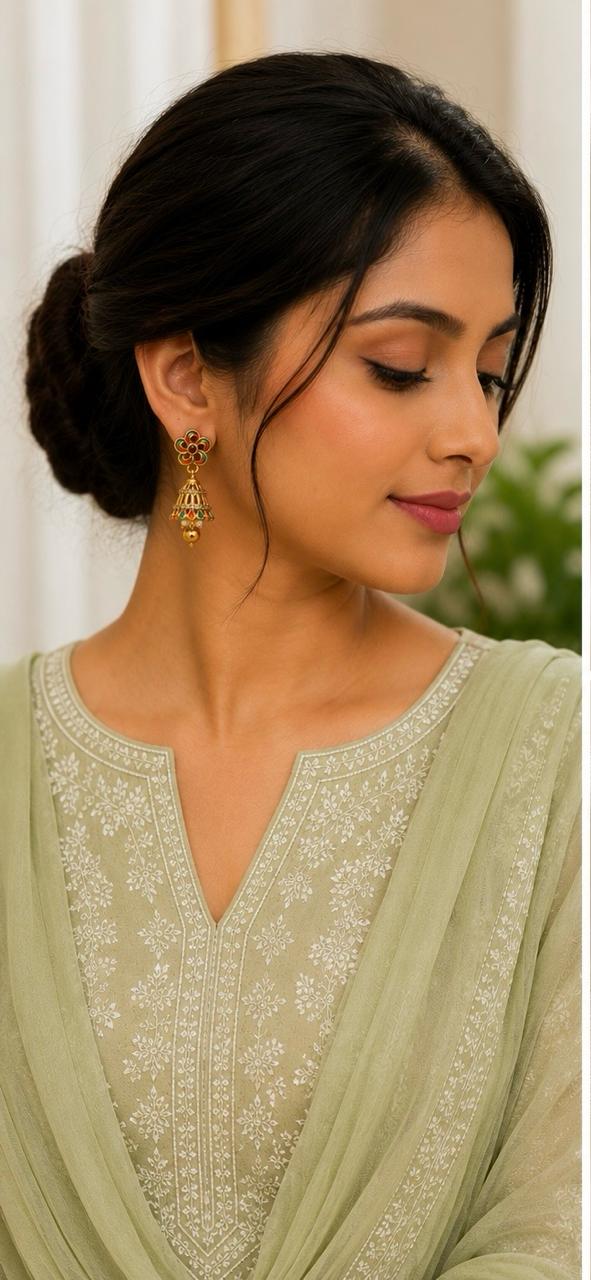 Traditional Multicolor Antique Jhumkas – 4 cm