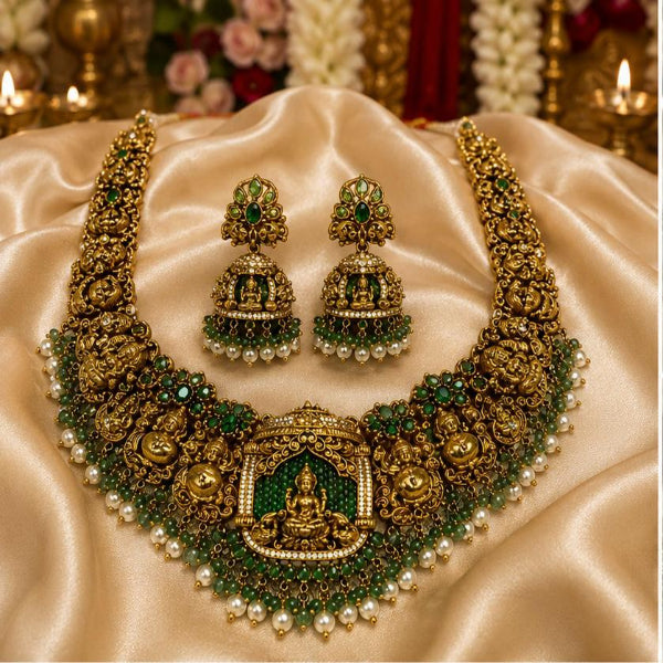 Premium handcrafted Temple Bridal Jewelry Set