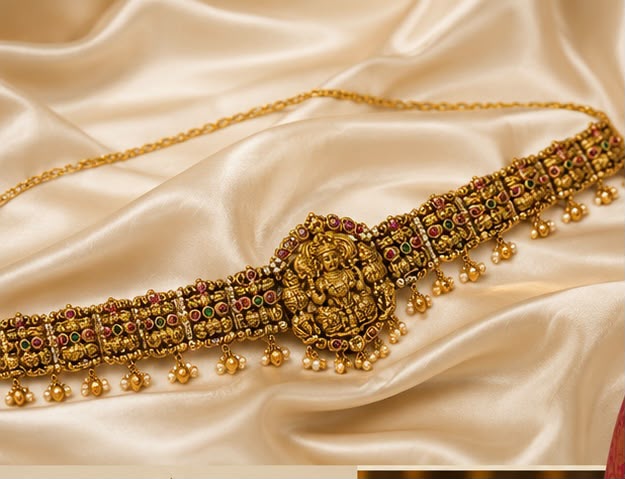 Temple Lakshmi Bridal Vaddanam (Waist Belt)
