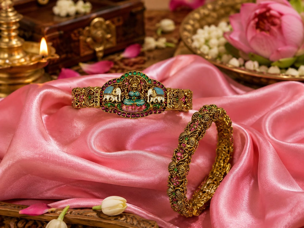 Traditional Antique Gold Bangle