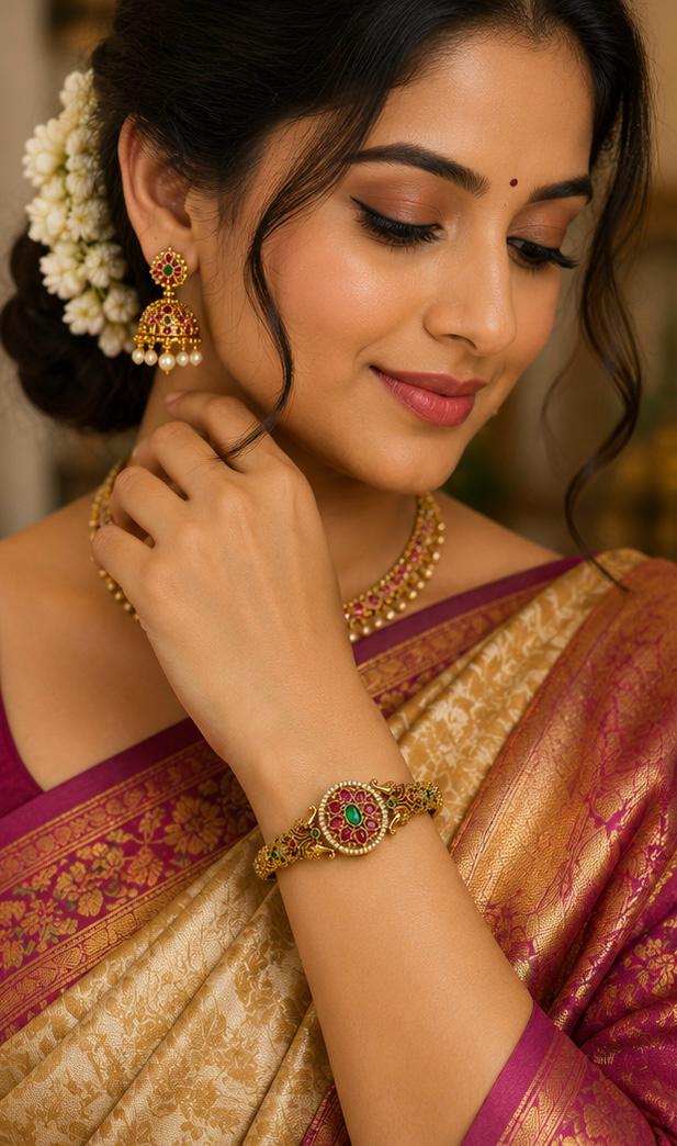 Traditional Floral Antique Bangle