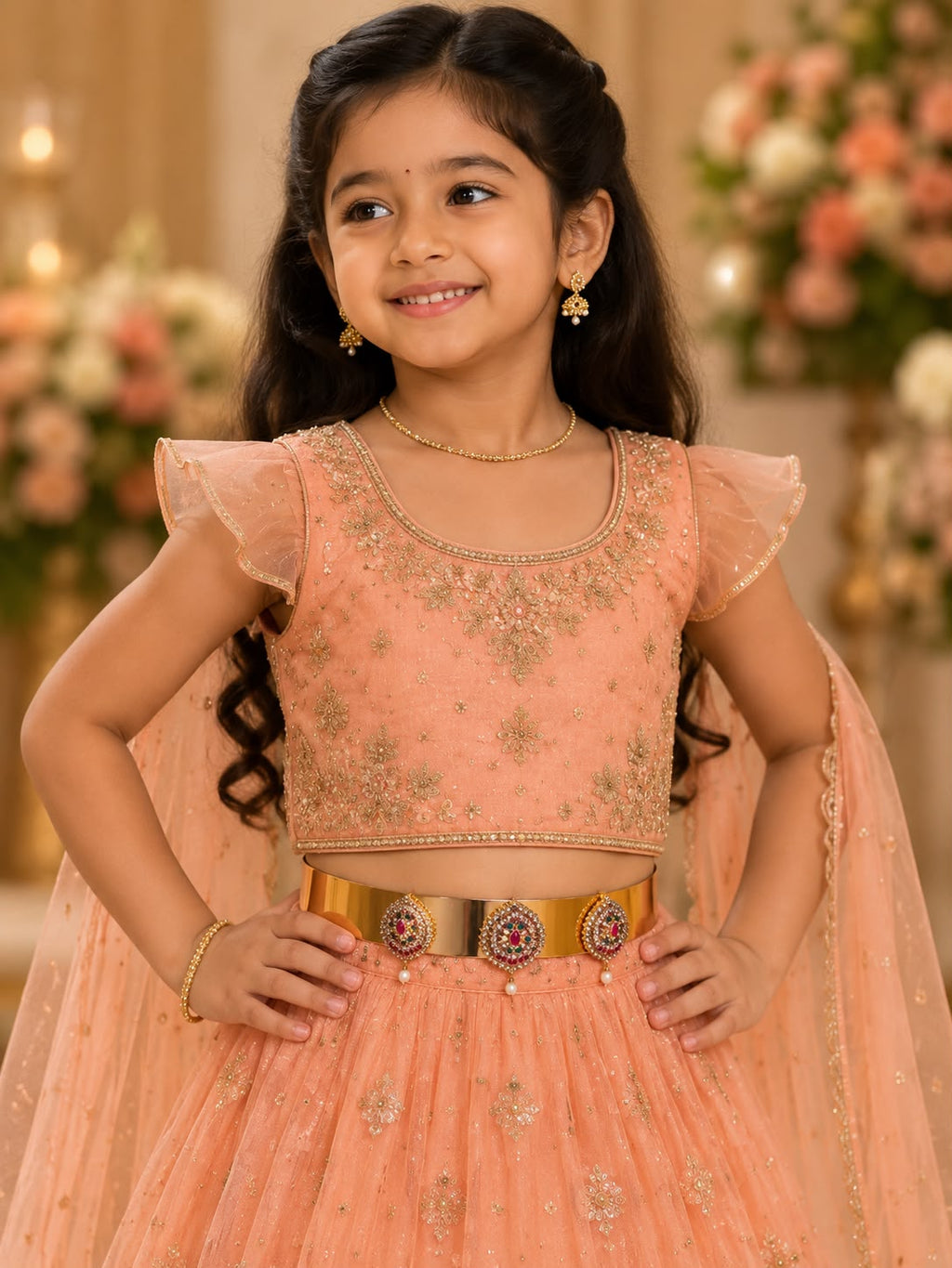 Kids’ Traditional Temple Waist Belt (Vaddanam)(4-8)yrs