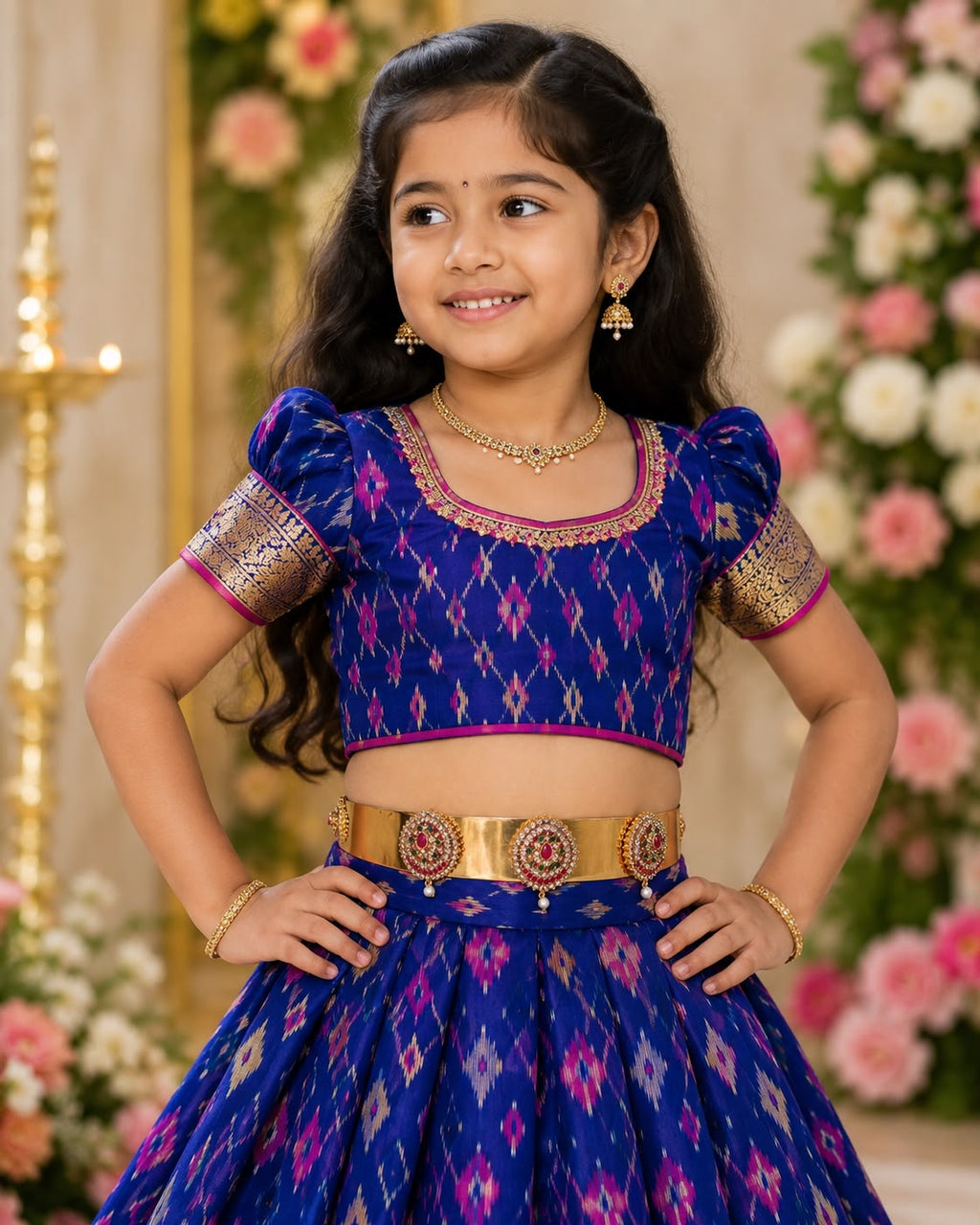 Kids’ Traditional Temple Waist Belt (Vaddanam)(4-8)yrs