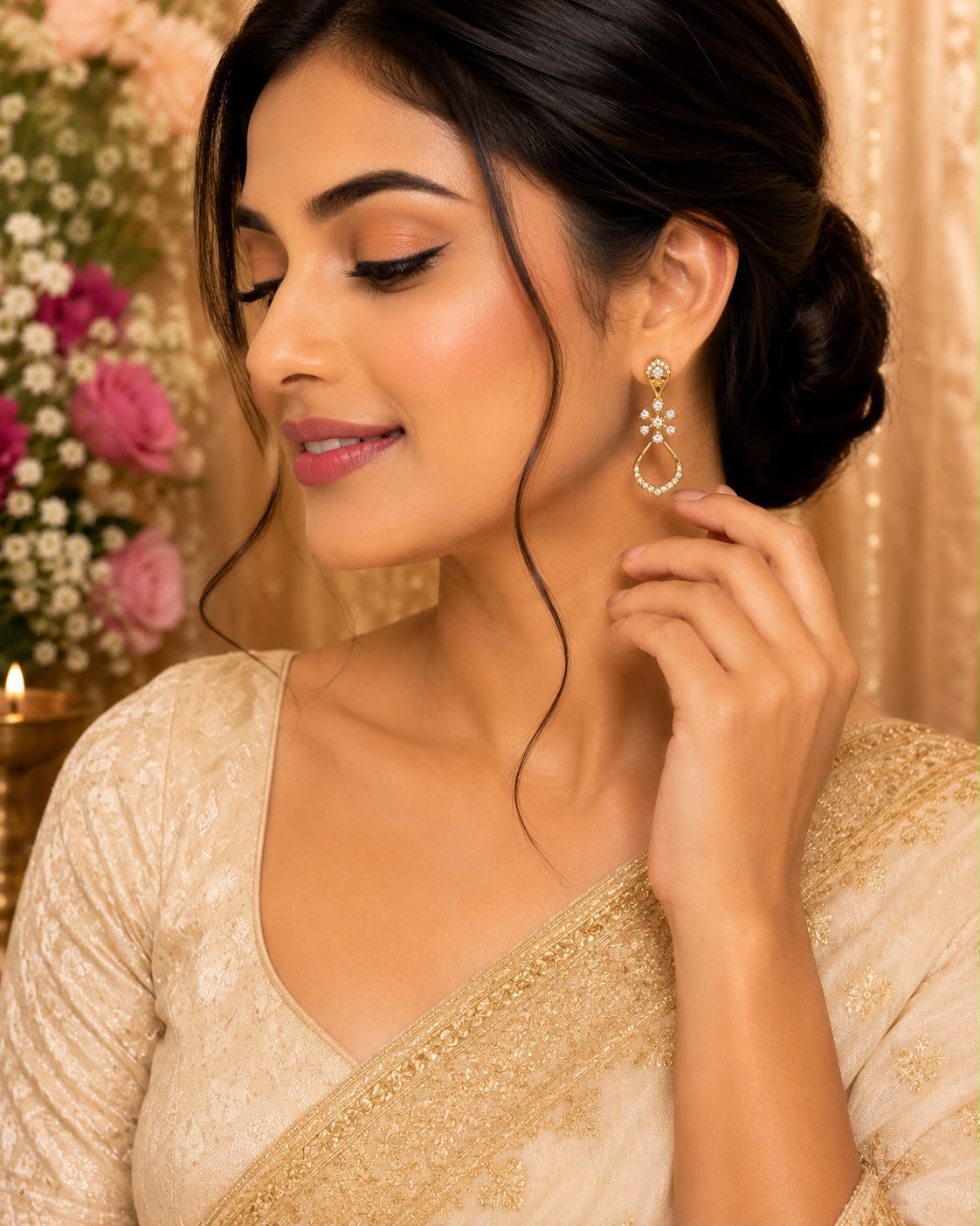 Elegant Diamond-Style Drop Earrings 2