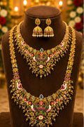 Temple Lakshmi choker and haram Combo Set
