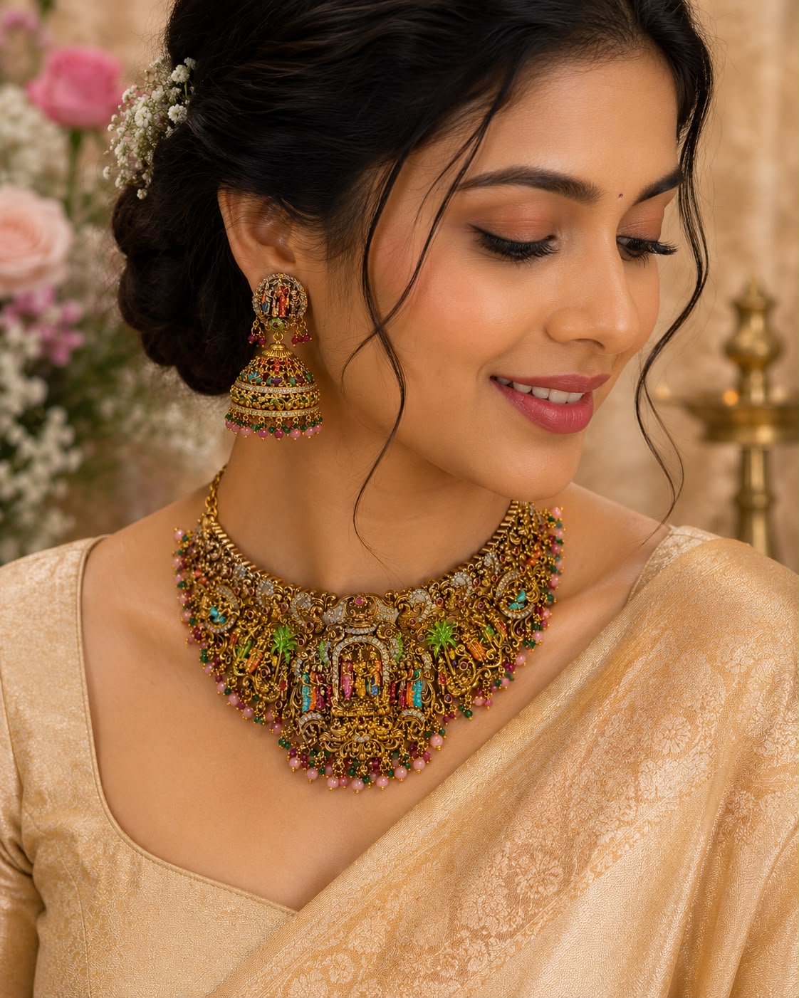 Heritage Temple Choker Necklace Set