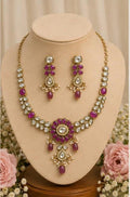 Royal Kundan Floral Necklace Set