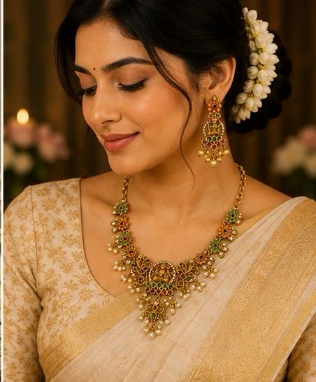 Traditional Temple Jewellery Set
