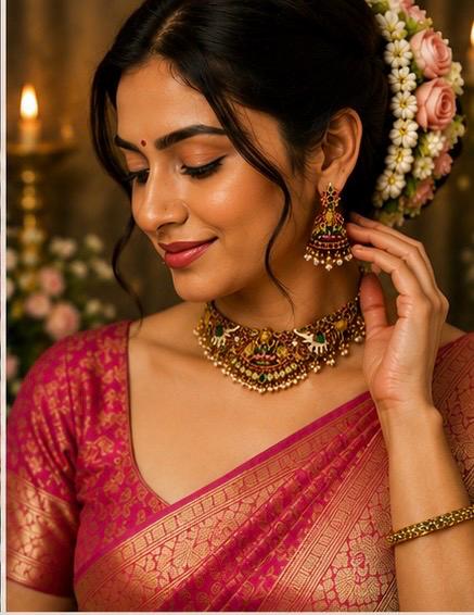 Temple Heritage Lakshmi Necklace Set
