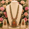Divine Lakshmi Temple Long Haram Set