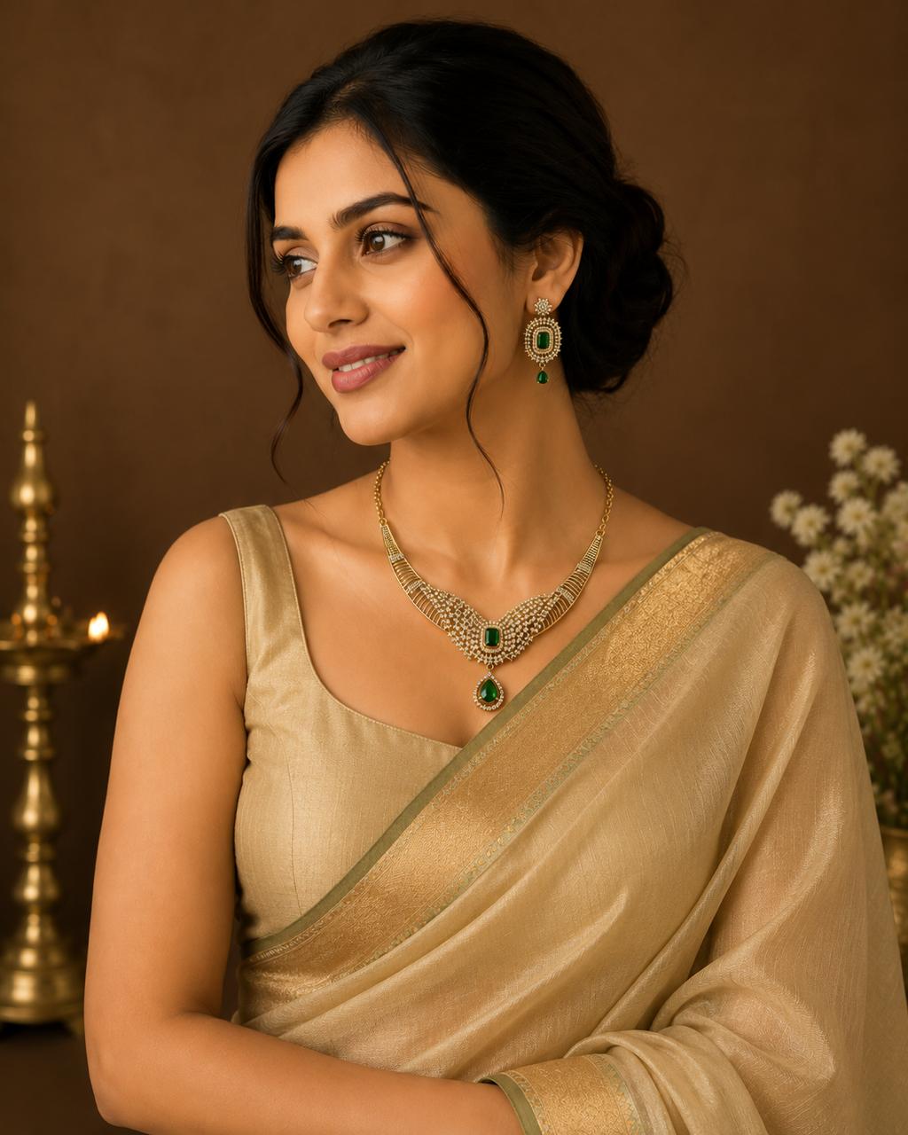 Emerald Grace Necklace Set