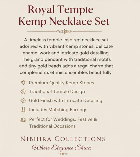 Royal Lakshmi Temple Necklace Set