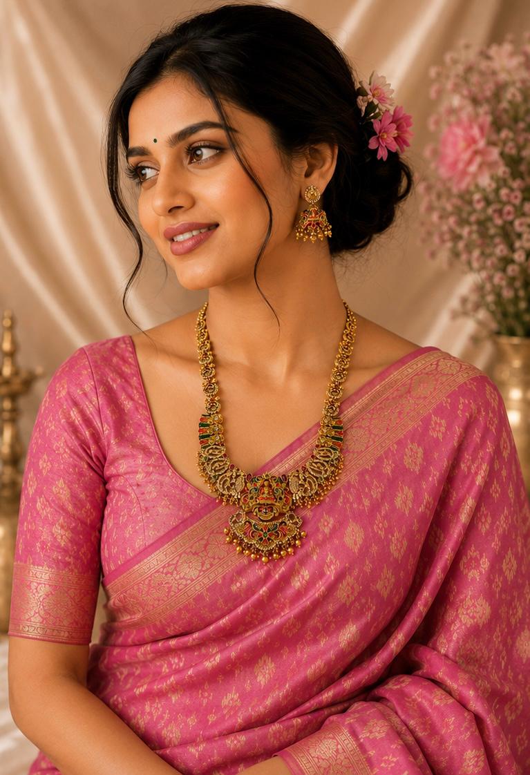 Royal Lakshmi Temple Necklace Set