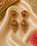 Traditional Antique CZ Drop Earrings – 4.5 cm
