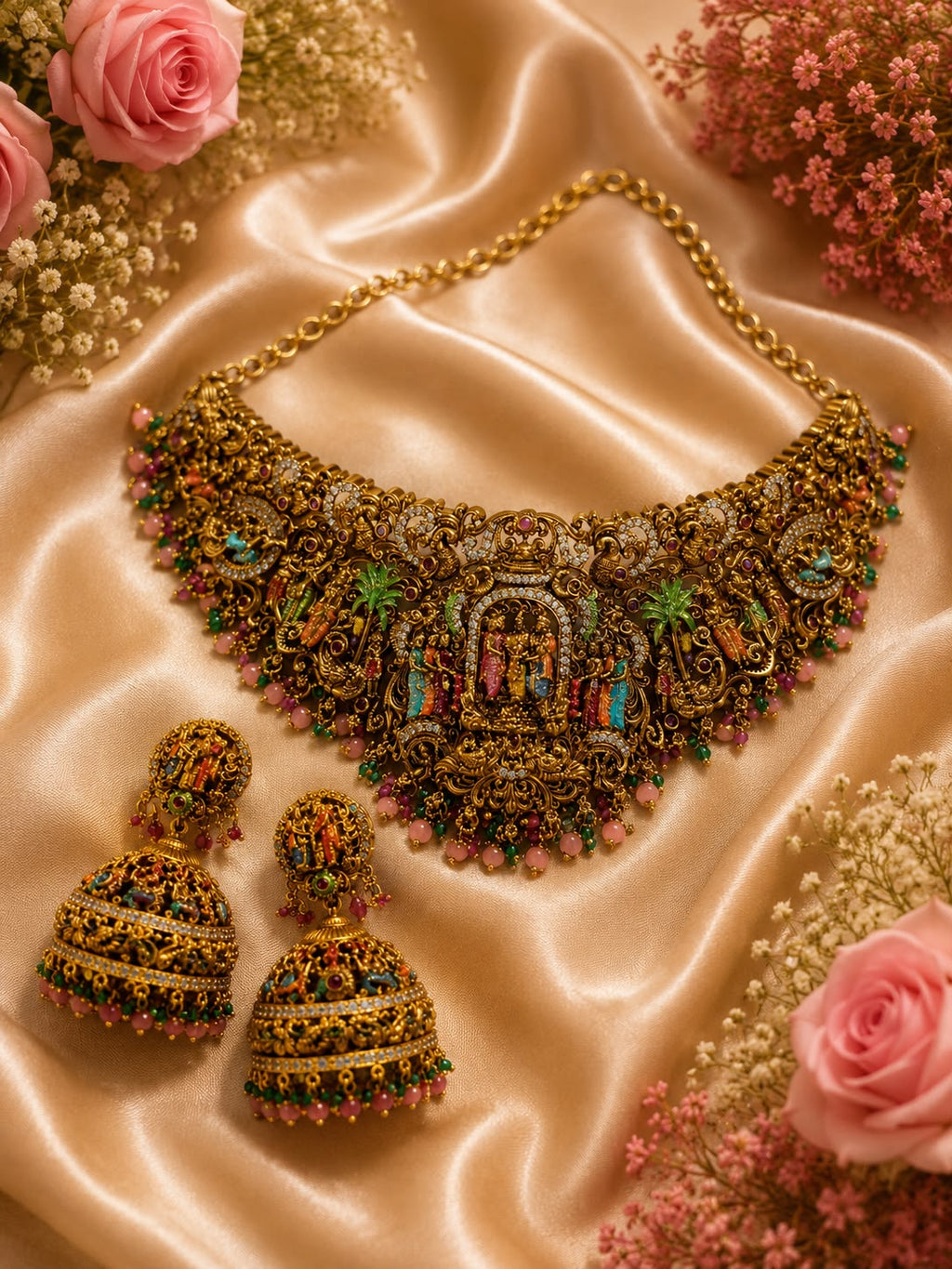 Heritage Temple Choker Necklace Set