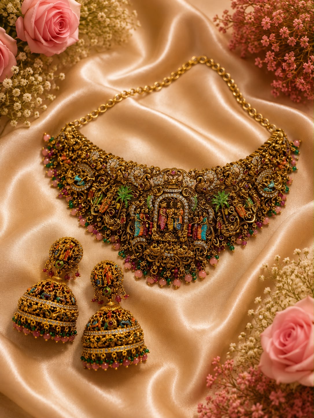 Heritage Temple Choker Necklace Set