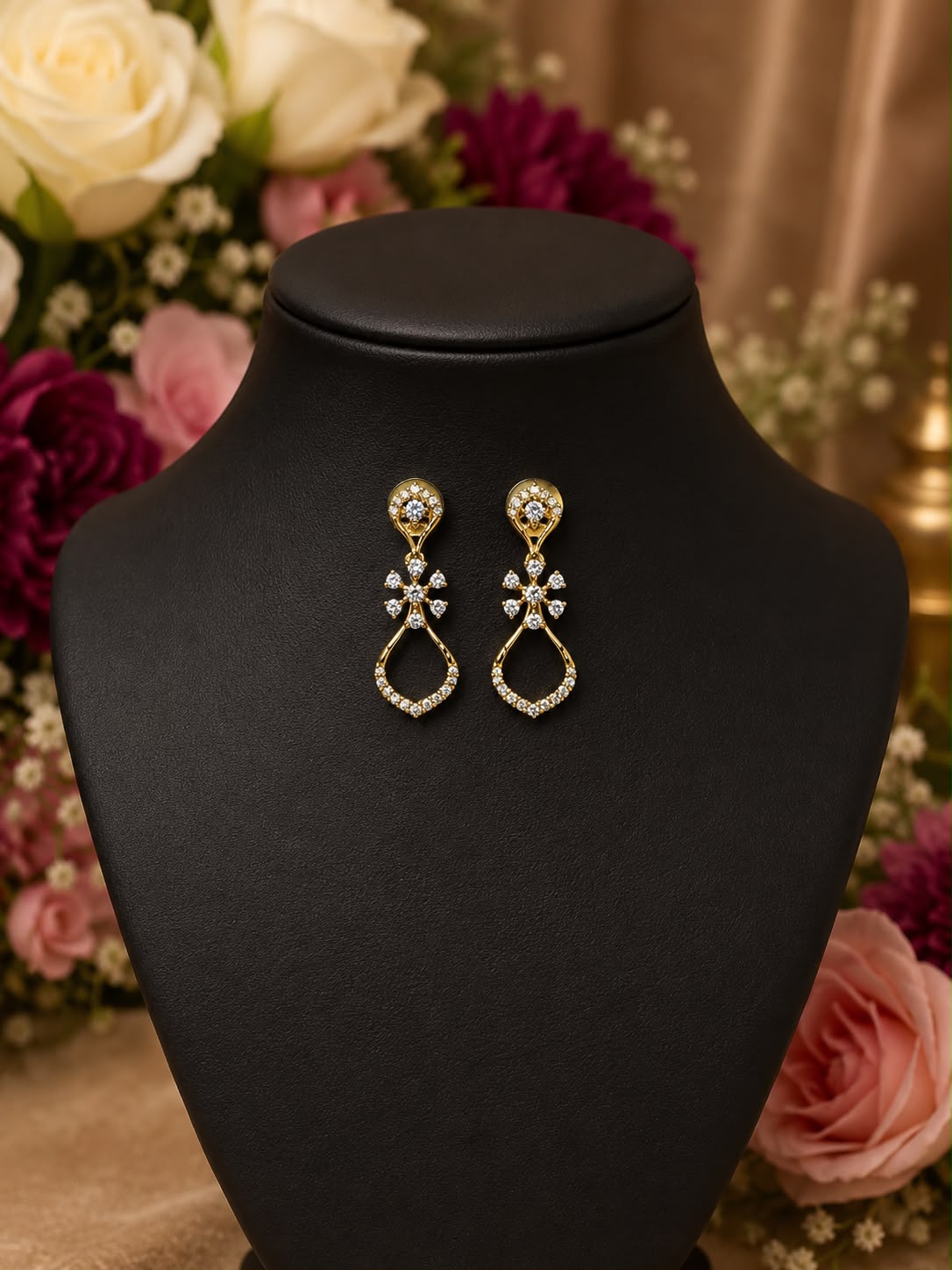 Elegant Diamond-Style Drop Earrings 2