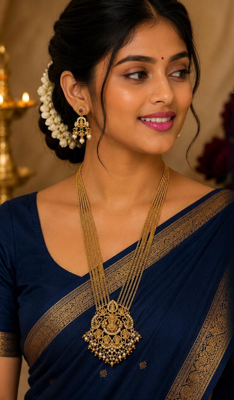 Antique Lakshmi Multi-Chain Necklace ✨